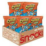Cheetos cheese flavored puffs snacks, pack of 40, 0.875 ounce individual bags, real cheese