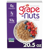 post grape-nuts original cereal, 20.5 oz non-gmo whole grain wheat and barley breakfast cereal
