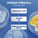 nivea essentially enriched body lotion for dry skin with hyaluronic acid, 16.9 fl oz, pack of 2