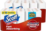 Scott Paper Towels, Choose-A-Sheet, 6 Double Rolls = 12 Regular Rolls (108 Sheets Per Roll) - Rayz Mart