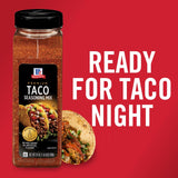 McCormick premium taco seasoning mix, 24 oz, no artificial flavors, large size, easy taco recipe