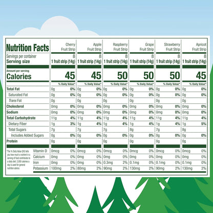 Black Forest Stretch Island Fruit Strips, Zero Grams Added Sugar Non-GMO, 48-count
