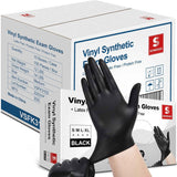 Schneider Vinyl Synthetic Exam Gloves, 4 Mil, Latex Free Disposable Gloves for Medical, Cooking, Cleaning, and Food Prep