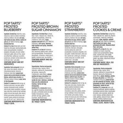 pop-tarts toaster pastries, variety pack, 60 count, sweet fillings, kids and adult snack