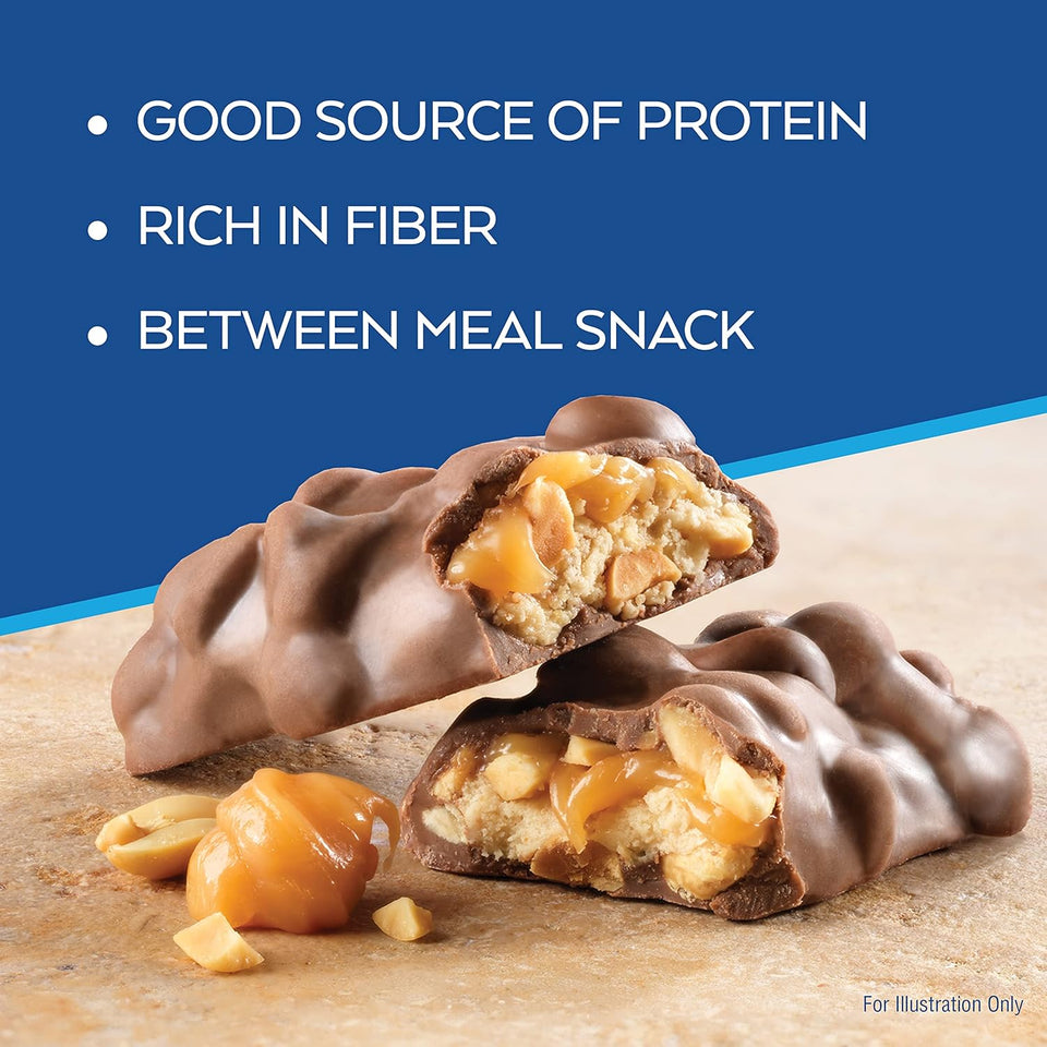 atkins caramel chocolate nut roll protein snack bars 7g protein 16 count
