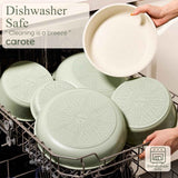 CAROTE Pots and Pans Set, Nonstick Cookware Set Detachable Handle, 19pcs Induction Kitchen Cookware Sets Non Stick with Removable Handle, RV Cookware Set, Oven Safe, Sage Green