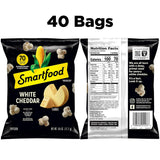 Smartfood White Cheddar Popcorn, 0.625 Ounce, 40 Count Bag, No Artificial Flavors or Preservatives