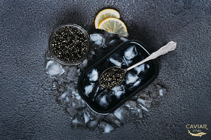 𝐁𝐄𝐒𝐓𝐒𝐄𝐋𝐋𝐄𝐑 Premium Siberian Sturgeon Royal Black Caviar - 1.1 oz - (30g) - Classical Sturgeon Malossol Sturgeon Black Roe - [JANUARY 2026]