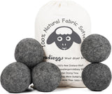 wool dryer balls organic xl 6-pack 100% new zealand wool chemical free softener for 1000+ loads baby safe