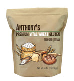 Anthony's 4 lb Vital Wheat Gluten, Vegan, Non GMO, Keto Friendly, Low Carb Flour