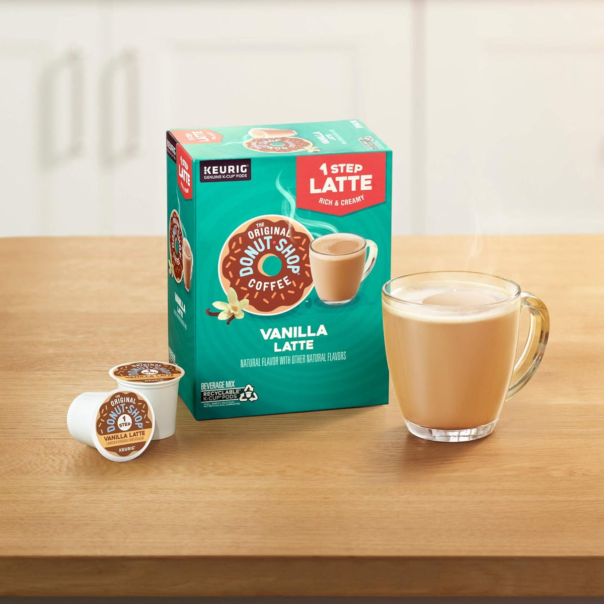 Original Donut Shop Vanilla Latte Single-Serve Keurig K-Cup Pods 20 Count