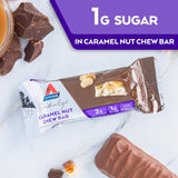 atkins endulge caramel nut chew bar low sugar snack dessert bar 10 count