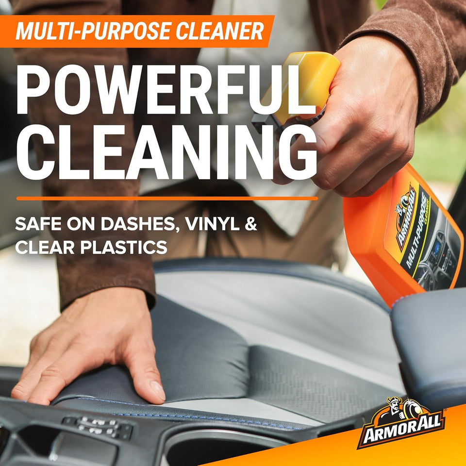 armor all premier car care kit, 8-piece kit, includes car wax, wash kit, glass cleaner, and tire cleaner