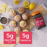 betterbody foods organic chia seeds 2 lbs omega-3 non-gmo gluten free keto diet friendly vegan fiber rich
