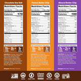 iqbar chocolate lovers variety 12-count keto vegan high fiber gluten free dairy free snack bars with nutrients for focus energy
