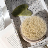 EcoTools cruelty-free dry body brush with synthetic bristles and bamboo handle, perfect for exfoliating and smoothing skin
