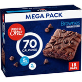 Fiber One 70 Calorie Brownies Chocolate Fudge Snack Bars Mega Pack 18 Ct 16 oz