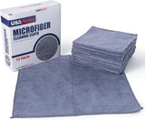 usanooks microfiber cleaning cloth grey 12 pack 12.5x12.5 inches high performance ultra absorbent