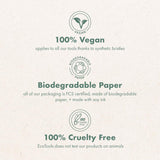 EcoTools cruelty-free dry body brush with synthetic bristles and bamboo handle, perfect for exfoliating and smoothing skin