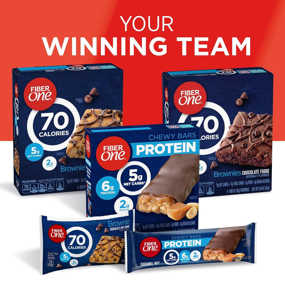 Fiber One 70 Calorie Brownies Chocolate Fudge Snack Bars Mega Pack 18 Ct 16 oz
