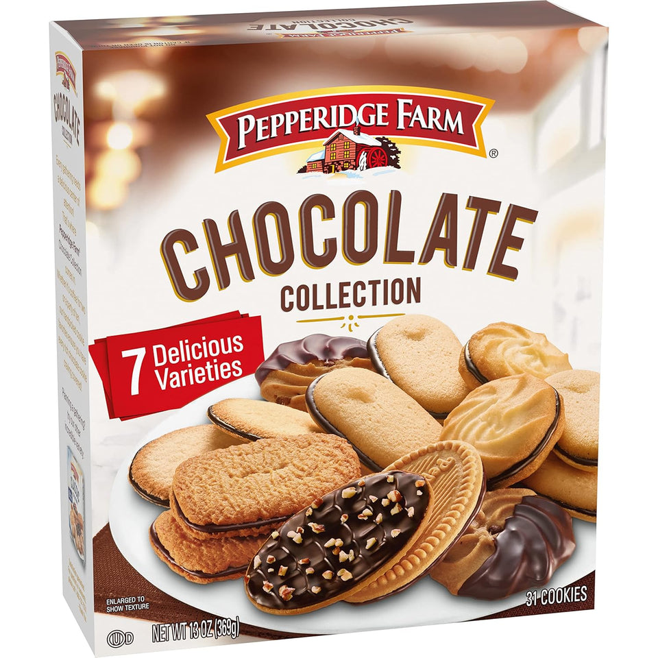 Pepperidge Farm 13-oz Chocolate Collection with 7 Cookie Varieties, Dark Chocolate Milano included