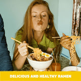 gluten-free brown rice ramen noodles, 10 packs, vegan and low sodium