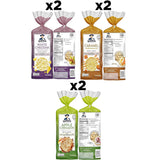 Quaker gluten free large rice cakes 3 flavor variety pack 6 count
