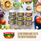 Genova premium yellowfin tuna in olive oil, 5 oz cans, 8-pack, nutrient rich, high protein, keto, paleo, mediterranean diet
