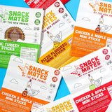 New Primal Snack Mates Gluten-Free Chicken & Maple Sticks, Healthy Snacks for Kids, Low Sugar High Protein, 15 Pack
