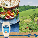 Hellmann's 100% Cage-Free Eggs Light Mayonnaise Squeeze Bottle for Sandwiches and Simple Meals 20 oz
