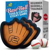 Toss and Catch Ball Game Set with Sticky Balls and Beginner Baseball Glove for Toddlers to Adults
