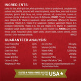 Purina ONE Lamb and Rice Dry Dog Food 16.5 lb Bag with Added Vitamins and Minerals