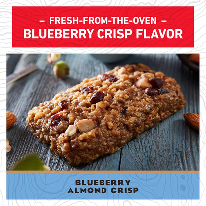 CLIF BAR Energy Protein Bars Blueberry Almond Crisp 10 pack Non-GMO Energy Bars with Organic Oats