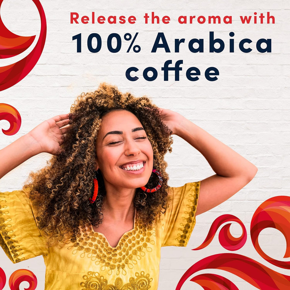 Gevalia House Blend Medium Roast 100% Arabica Ground Coffee, keto and low carb friendly, 20 oz bag