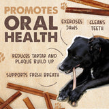 Mighty Paw 12" All Natural Grass Fed Beef Bully Sticks for Large Dogs and Small Breeds - Single Ingredient Treats
