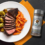 Dan-O's Preem-O Seasoning 2.5 oz, Meat Seasoning for Steak, Ribs, Chicken, Brisket, Sugar Free, Zero Calorie