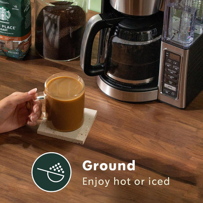 Starbucks Pike Place Roast medium roast ground coffee, 28 oz, hot or iced coffee