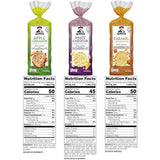 Quaker gluten free large rice cakes 3 flavor variety pack 6 count