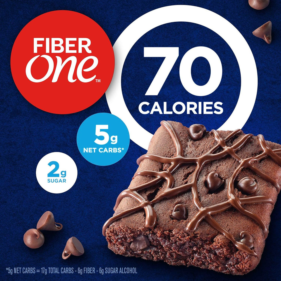 Fiber One 70 Calorie Brownies Chocolate Fudge Snack Bars Mega Pack 18 Ct 16 oz
