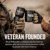 Black Rifle Coffee Company variety pack with 48 K Cups, including Silencer Smooth, AK Espresso, Just Black, and Beyond Black