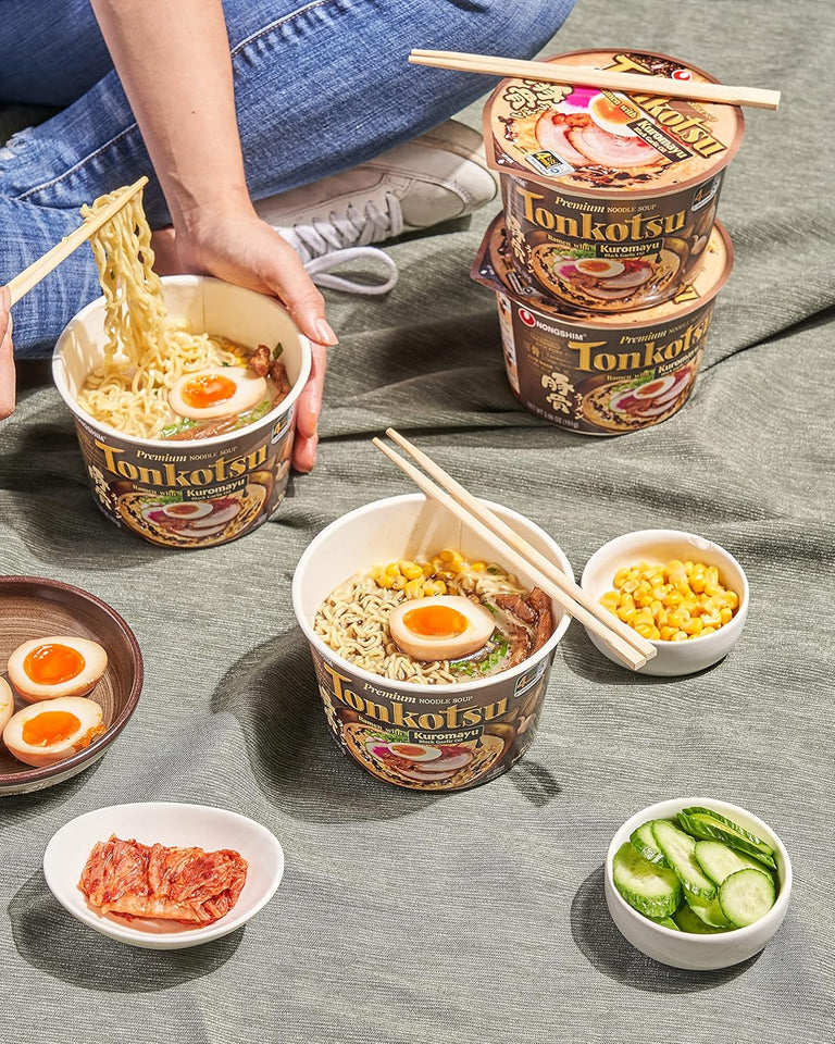 nongshim tonkotsu ramen kuromayu noodle big bowl 3.56 ounce pack of 6