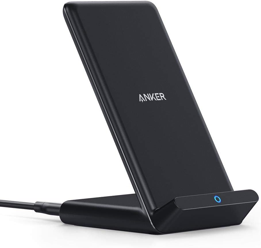 Anker 313 Wireless Charger Stand Qi Certified Fast Charging Dock for iPhone and Samsung Galaxy Phones